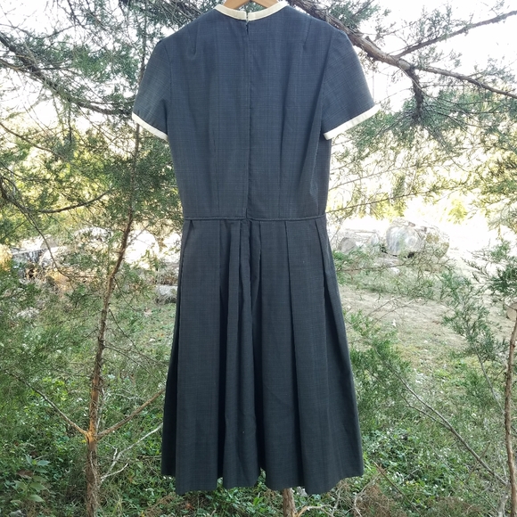 VTG 50's Handmade Dress Black Ringer Pinup - Picture 14 of 14
